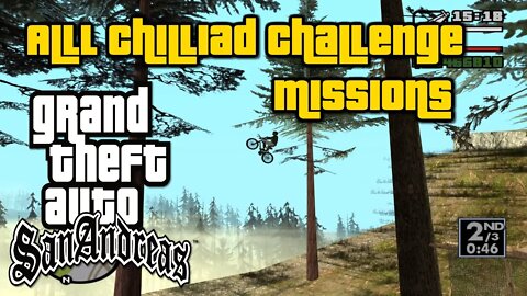 Grand Theft Auto: San Andreas- Chilliad Challenge ALL RUNS SUPER EASY [Mountain Bike Minigames]