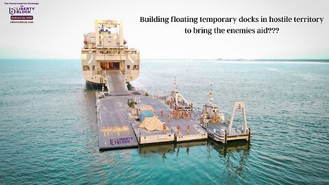 Building floating temporary docks in hostile territory to bring the enemies aid???