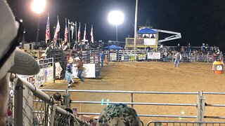 Bull Ride at Pacific Rodeo