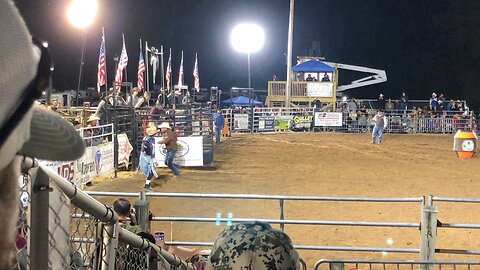 Bull Ride at Pacific Rodeo