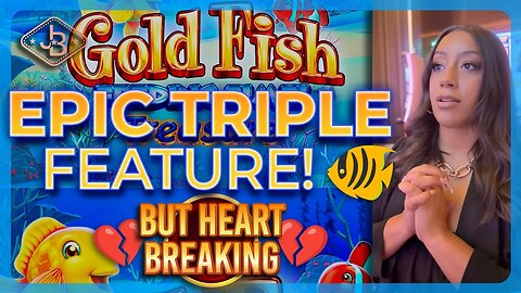 Epic Triple Feature & Heartbreaking Near Win on Gold Fish Slot - You Can't Miss This! 🎰💔"