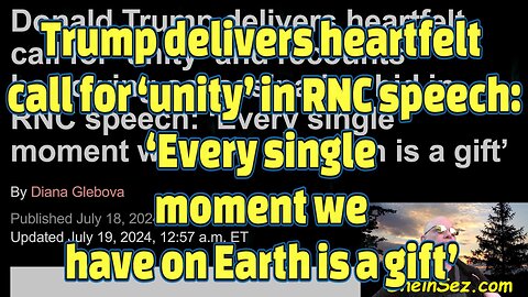 Trump calls for ‘unity’ in RNC speech: ‘Every single moment we have on Earth is a gift’ -596