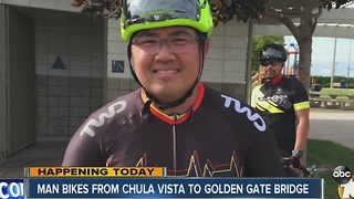 Chula Vista Man Bikes to Golden Gate