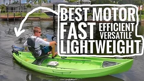 Bixpy Jet Motor Kit - Transom Mount For Kayaks, Canoes, & Boats