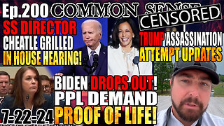 Ep.200 BIDEN DROPS OUT OF 2024 RACE! Will he resign? Secret Service Dir. Cheatle GRILLED in House