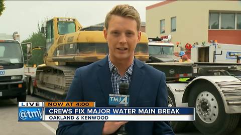 Major water main break on East side