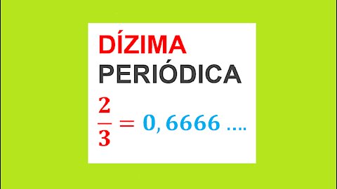 DÍZIMA PERIÓDICA - AULA 59