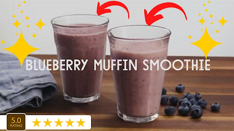 Blueberry Muffin Smoothie A Fun Fast Easy and Delicious Recipe