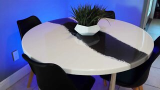 Epoxy round Table build - Resin art | DIY CREATORS
