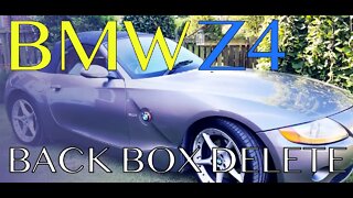 BMW Z4 3.0 Exhaust mod - Back box delete