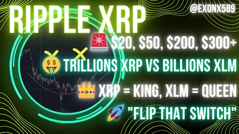 🚨 $20, $50, $200, $300+🤑 #XRP =TRILLIONS #XLM =BILLIONS👑 #XRP = KING #XLM = QUEEN🚀 "FLIP THE SWITCH"