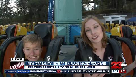 23ABC and Six Flags new ride 'Crazanity'