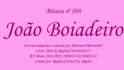 Música nº 898-João Boiadeiro