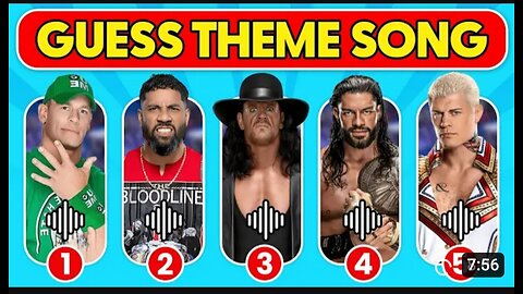 Guess The Theme Song of Your Favourite WWE Superstar | Jey Uso, John Cena, The Rock, Cody Rhodes