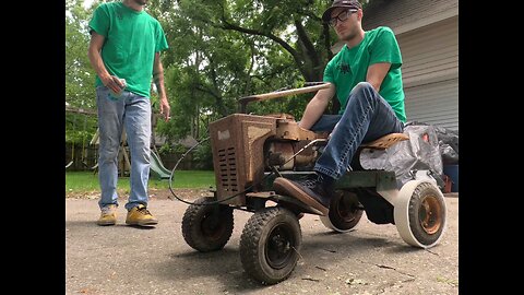 Drifting a Vintage Mower