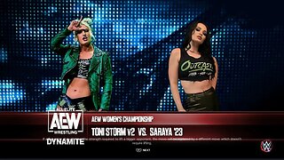 AEW Dynamite Saraya vs Toni Storm for the AEW Women’s World Title