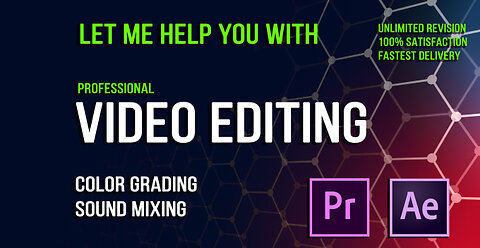 I will do professional video editing in 24 hours