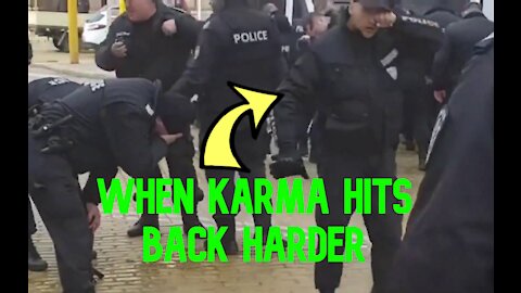 Cops Use Tear Gas Against Protesters But Karma Hits Back Harder