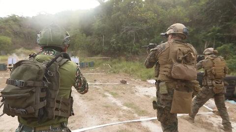 Balikatan 22: Philippine Marines, 3d Recon Close Quarters Battle Range