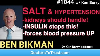 BEN BIKMAN | SALT & HYPERTENSION -kidneys should handle-INSULIN stops this!-forces blood pressure UP