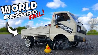 Worlds Fastest WPL D12 Challenge ends in Disaster! Hoonigan Kei Truck