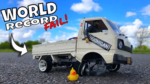 Worlds Fastest WPL D12 Challenge ends in Disaster! Hoonigan Kei Truck