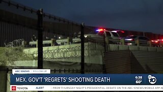 Mexican government 'regrets' deadly border shooting
