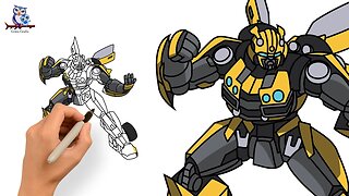 How to Draw Bumblebee Transformers - Rise of the Beasts