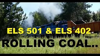 Locomotives Rolling Coal After Flagging Rural Railroad Crossing w/ Broken Signal! | Jason Asselin