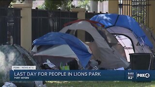 City of Fort Myers preparing to evict several homeless people from Lions Park