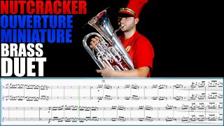 Tchaikovsky THE NUTCRACKER "Ouverture Miniature" EUPHONIUM DUET - Matonizz. Play Along!