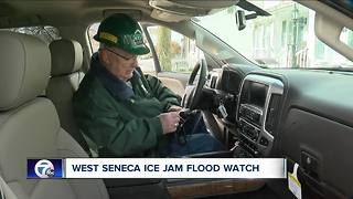 Ice jam flood watch in West Seneca