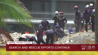 Search-and-rescue at Surfside condominium enters sixth day