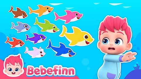 Ten Little Sharks | Bebefinn Nursery Rhymes for Kids