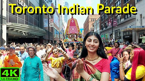 【4K】Toronto Grand Indian Parade Downtown Canada 🇨🇦