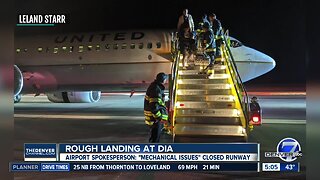 United flight makes rough landing at DIA after mechanical issue upon landing