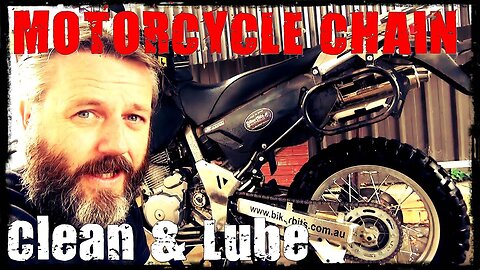 Motorcycle Chain - Clean & Lube