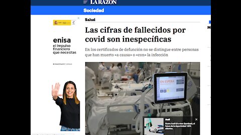 El diario La Razón reconoce que el Covid ha sido una manipulación estadística