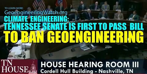 GEOINGEGNERIA: Il Tennessee è il primo Stato degli USA a vietare la dispersione di aerosol nell'atmosfera (21 marzo 2024)