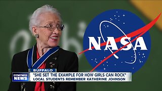 Local students remember pioneering mathematician Katherine Johnson