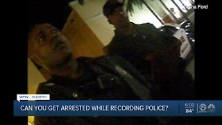 Can you be arrested for recording police?