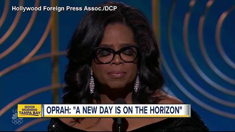 In Golden Globes speech, Oprah looks to 'time when nobody ever has to say 'Me Too' again'