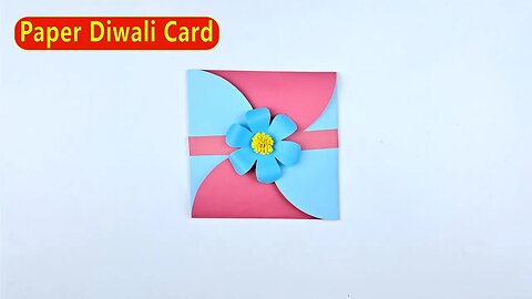 How to Make Paper Diwali Card/DIY Diwali Greeting Card/Easy Paper Crafts