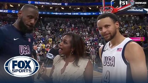 LeBron James &amp; Steph Curry speak after United States' win over Canada | USA Basketball Showcase