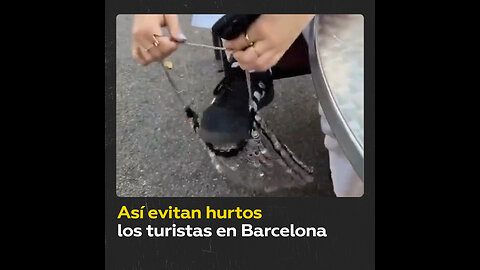 Turistas toman medidas para evitar hurtos en Barcelona