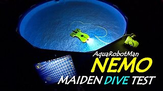 AquaRobotMan NEMO Underwater Drone ROV Review - Maiden Dive Test