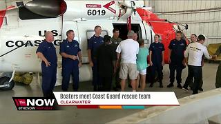 Boaters meet Coast Guard rescue team