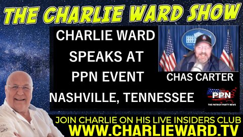 CHARLIE WARD SPEAKS AT PPN EVENT IN NASHVILLIE, TENNESSEE WITH CHAS CARTER
