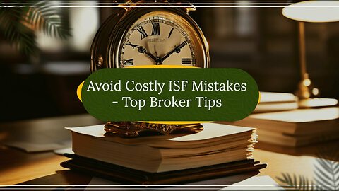 Mastering ISF Filing: Essential Tips to Avoid Costly Mistakes!