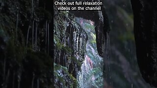 Soothing relaxation Sound of waterfall --- (calm your mind and relax your soul) #relaxation #shorts